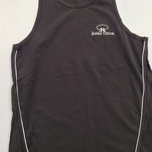 James Tudor Black Men's Tank Top Medium